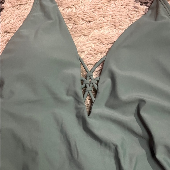 Xhilaration Black Floral One Piece Swimsuit - Picture 3 of 7